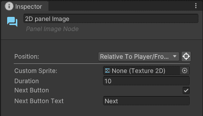 2D Panel Image Node inspector