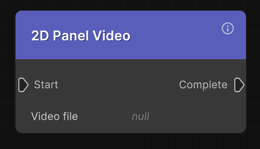 2D Panel Video Node