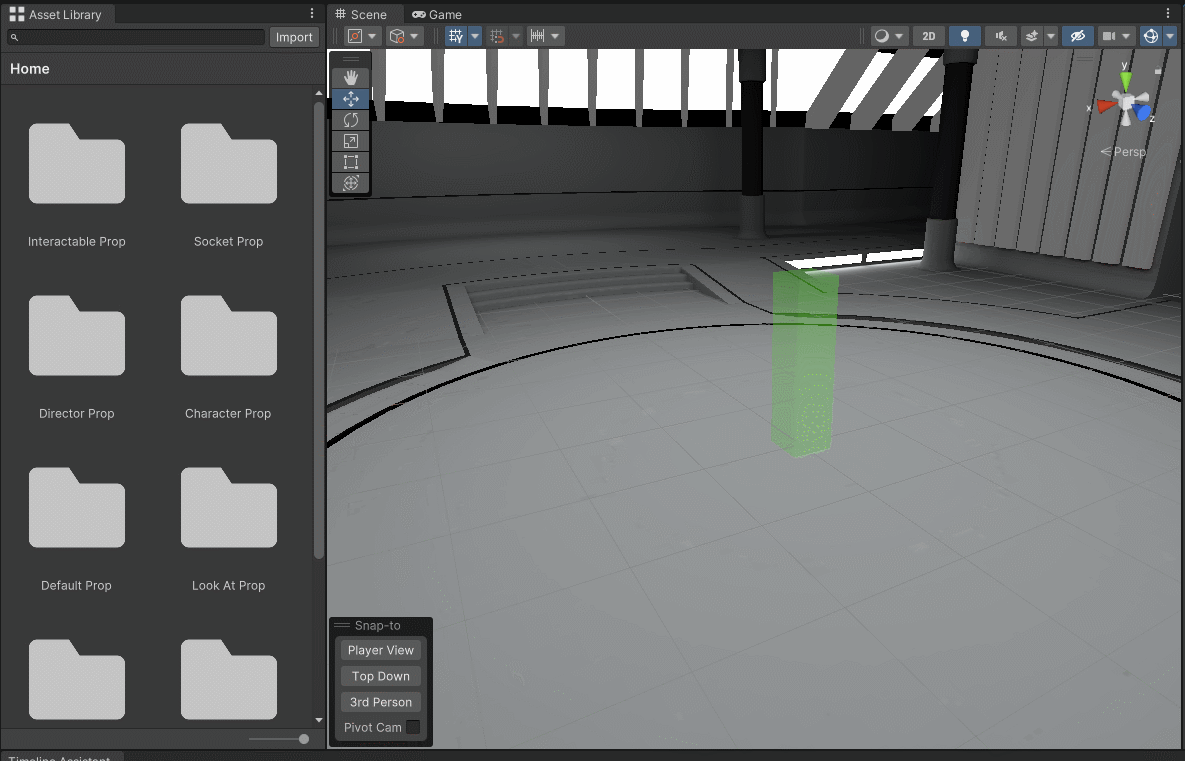 Adding assets to the scene