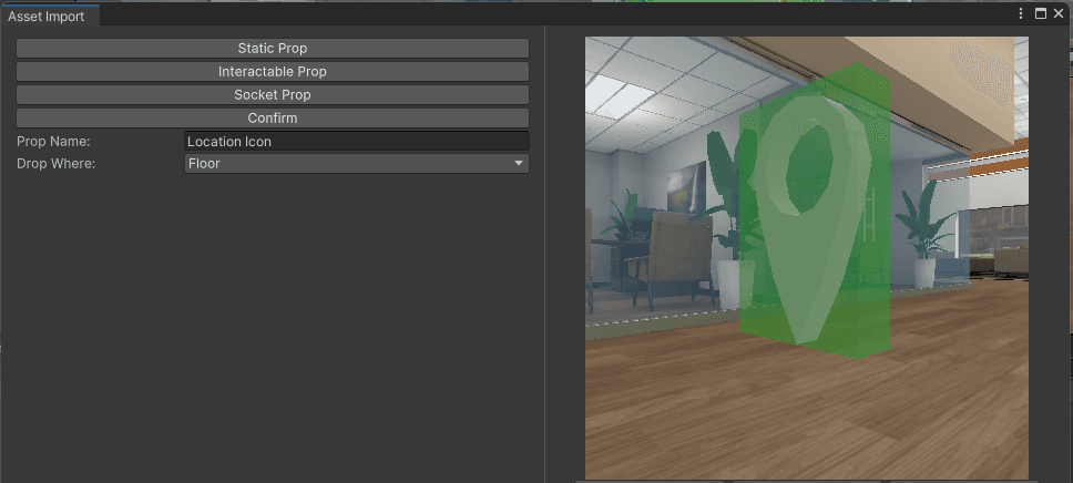 Importing an asset