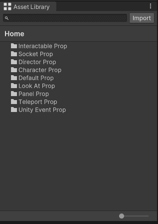Importing an asset