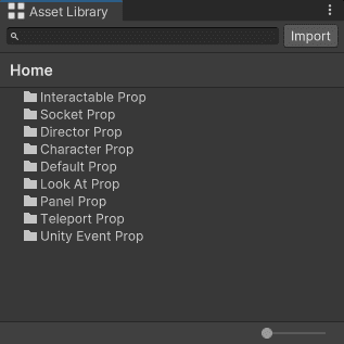 Asset Library folders