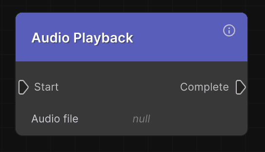 Audio Playback Node
