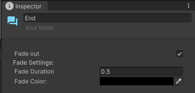 End Node inspector