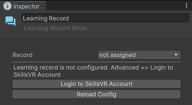 Learning Record Node inspector