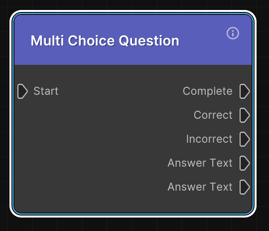 Multiple Choice Question Node
