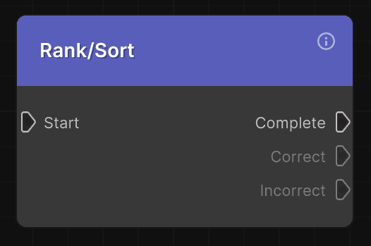 Rank-Sort Node