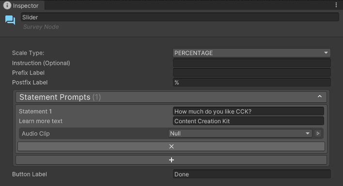 Slider Node
